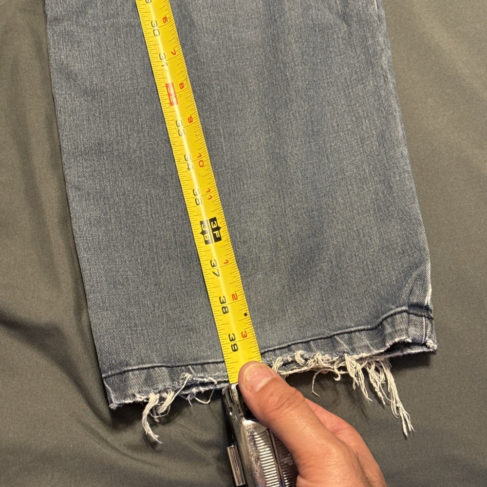 Ermenegildo Zegna Denim Jeans For Men Sz 38x30 Made In Italy Distressed - Picture 4 of 13
